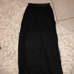 Long sheer maxi skirt!